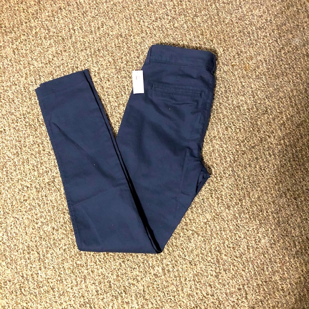 Old navy dark blue dress pants mid rise TALL